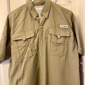 Columbia Tan Outdoor Shirt